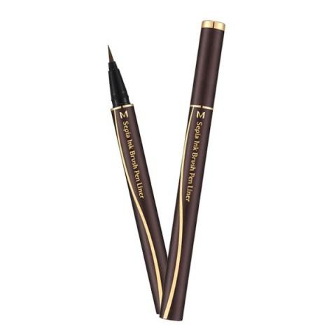 M SEPIA INK BRUSH PEN LINER (DARK BROWN)