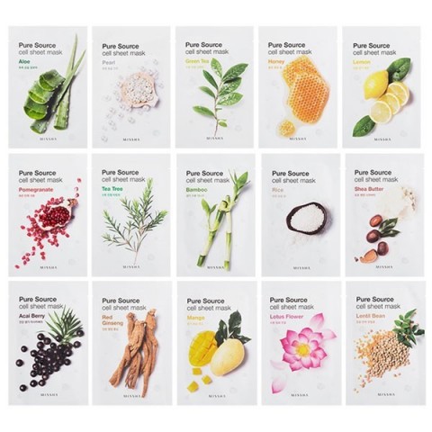 MISSHA PURE SOURCE CELL SHEET MASK (10 SHEETS)